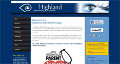 Desktop Screenshot of highlandophthalmology.com