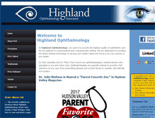Tablet Screenshot of highlandophthalmology.com